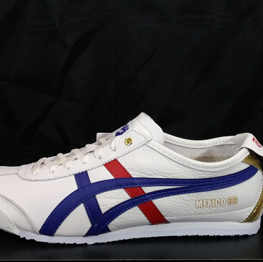 NIB! Onitsuka Tiger Mexico 66 Wht/Drk Blue Unisex - Picture 3 of 8